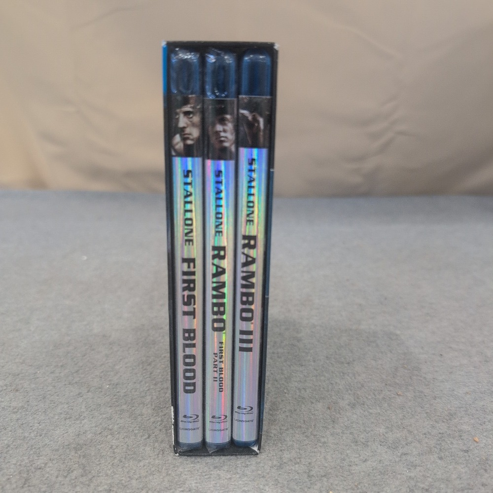 Rambo First Blood Part II III 3-Film Blu-ray Collection Sylvester Stallone Set - Picture 3 of 3